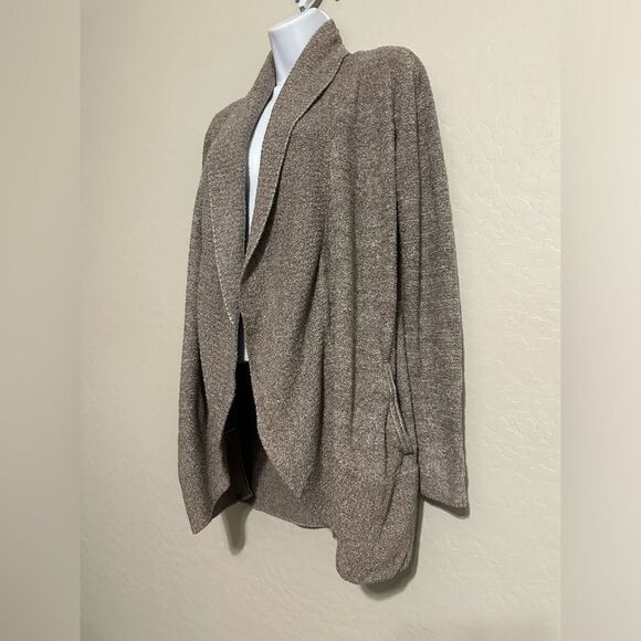 Barefoot Dreams CozyChic Lite‎ Circle Cardi Taupe size medium - Picture 4 of 7